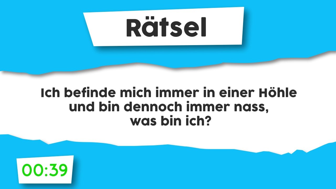 Rätsel : geschützt und nass