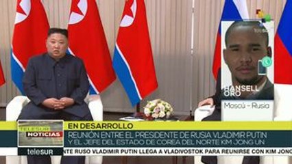 Histórica reunión entre Vladimir Putin y Kim Jong-un