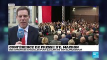 Conférence de presse d'E.Macron : des annonces cruciales pour la suite de son quinquennat