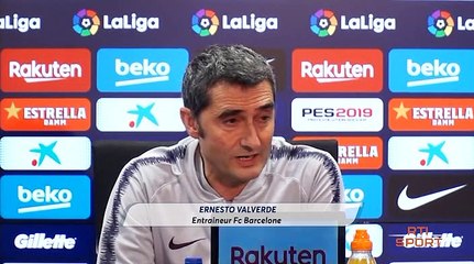 Football | Liga : Les réactions de Ernesto Valverde entraîneur du fc Barcelone
