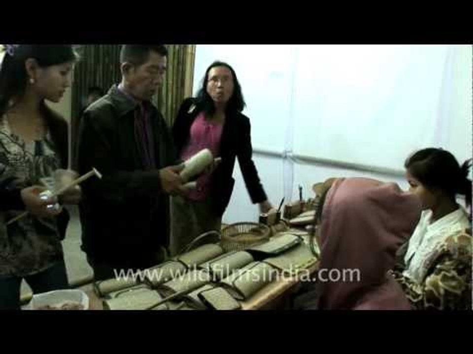 Bamboo accessories for elegant Mizo damsels!