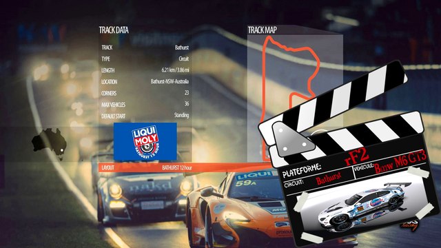 Tour de piste à Bathurst en BMW M6 GT3 sur Rfactor 2