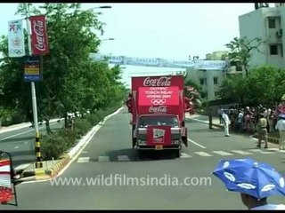 Olympic torch relay goes through Delhi!
