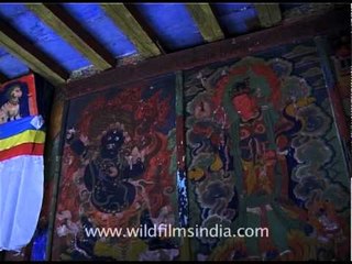 Ancient Buddhist thangkas!