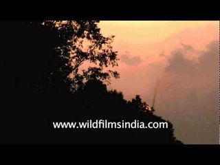 When the sun goes down at Mizoram University!!