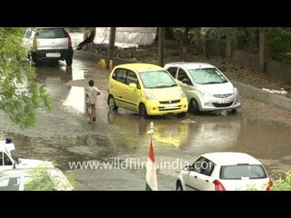 The much expected monsoon shower in Delhi - 5th June 2012