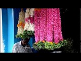 Colourful garland of flowers from Kerala