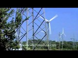 Fields of wind turbines, Kerala