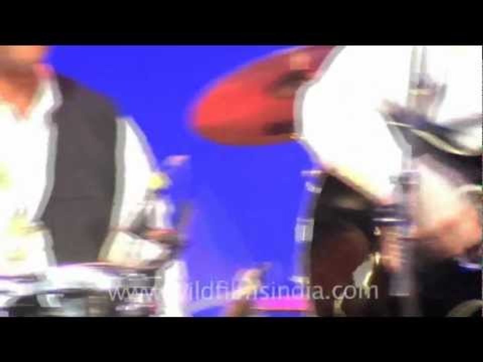 Seychelles dancers and music band performing at Kamani Auditorium, Delhi