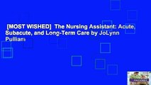 [MOST WISHED]  The Nursing Assistant: Acute, Subacute, and Long-Term Care by JoLynn Pulliam