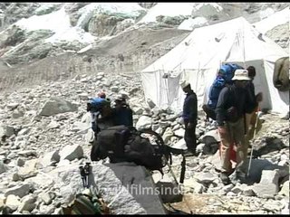 Meeting mates at the base camp, Everest Expedition!!
