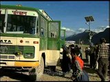 Himachal road transport corporation bus for the Kalachakra devotees