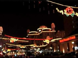 Night lights of Genting theme park, Malaysia