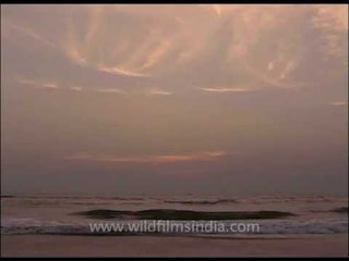 Relaxing sound of sea waves on a Goan beach!
