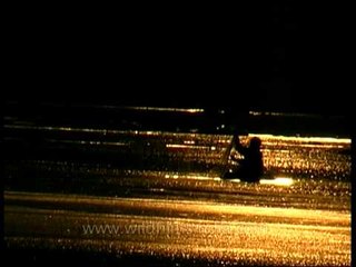 Evening light falling over the Ken river