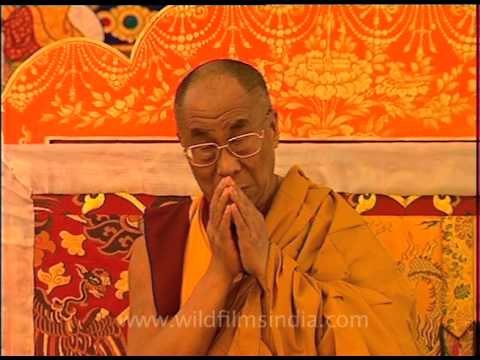 The Dalai Lama with devotees in spiti kalchakra