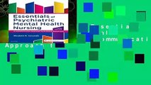 [NEW RELEASES]  Essentials of Psychiatric Mental Health Nursing: A Communication Approach to