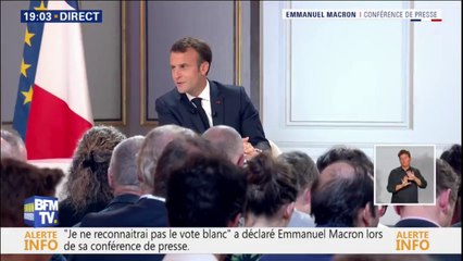 Emmanuel Macron: "Je pense que je peux mieux faire"