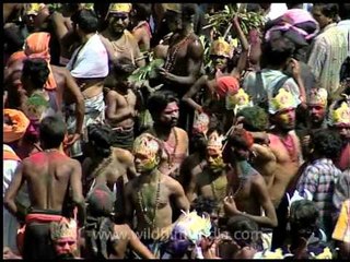 Pilgrims at Petta Sree Dharmasastha Temple