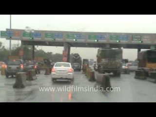 Toll plaza on NH8 Gurgaon-Jaipur expressway