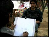 On the spot sketching at Delhi Haat