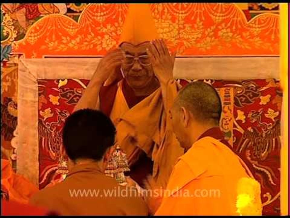 Offerings to the Dalai Lama at Spiti Kalachakra