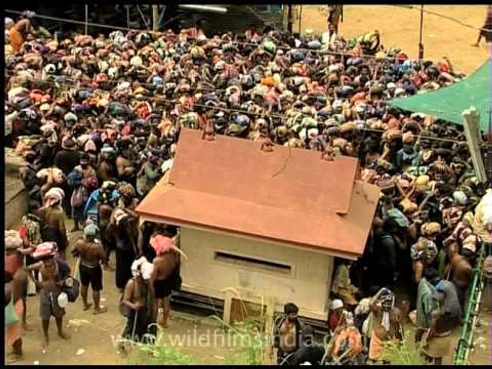 Sabarimala devotees gather for Saramkutthi