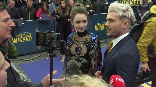 Right Now: Lily Collins and Zac Efron at Extremely Vile, Shockingly Evil and Vile Movie Premiere