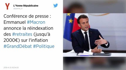 Emmanuel Macron annonce la réindexation des « petites retraites » sur l’inflation à partir du 1er janvier 2020