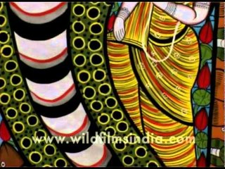 Colourful Indian art at Dilli Haat