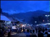 Night scene of Sabarimala pilgrimage