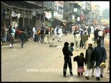 Street of old Delhi on the occasion of Eid-al-Adha