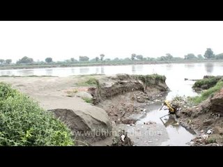 People bathe and throw garbage in the same holy water of river Yamuna??