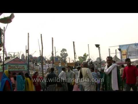 Indian giant wheel at the Sonepur mela or fair