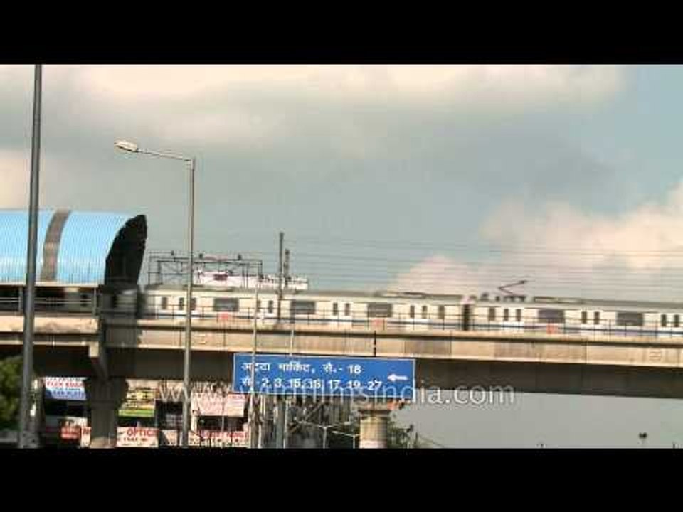 Noida sector 18 metro station near The Great India Place mall