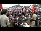 Crowd waiting for the Border ceremony between India and Pakistan at wagah border