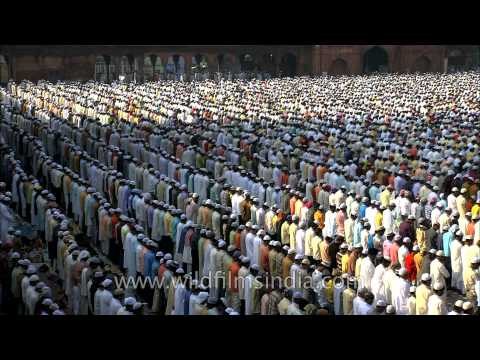 The joy of fasting and praying together on Id ul fitr at Jama Masjid