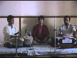 Songs on the Mother's birthday at the Aurobindo Ashram