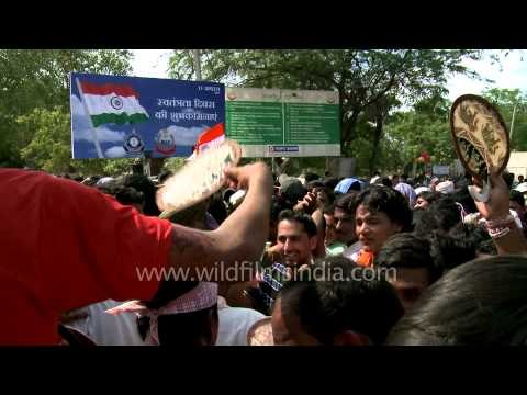 Kid hawkers brave the heat selling hand fans and water bottles, Wagah Border