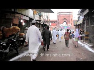 Young Muslims of India going to Jama Masjid on Eid