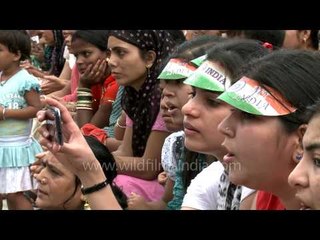 Remembering the martyrs with a sing song at Wagha border