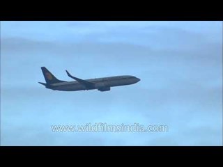 Jet Airways plane flying in Indian airspace
