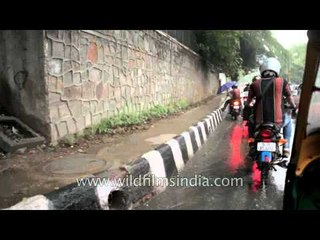 Delhi two wheeler riders face the rain the most!!