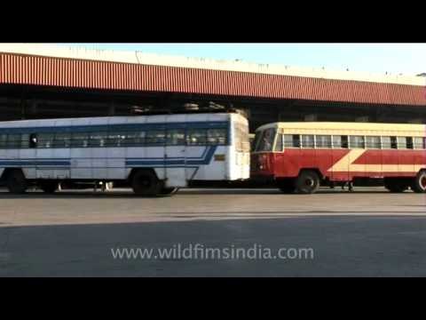 Public transportation bus at Kempegowda Station, Bangalore