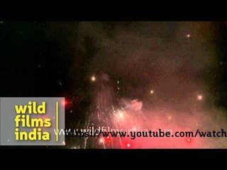 Huge firework display on Dussehra, Delhi