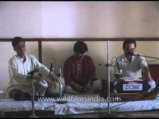 Tabla player with Harmonium player on the occasion of Mother's birthday