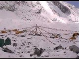 Prayer flags at Everest Base Camp!