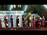 Arunachali women dance troupes performing on Siang River Festival, 2005