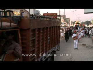 Ganesh chaturthi rally procession
