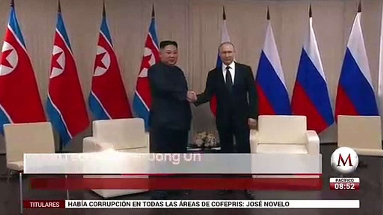Putin recibe a Kim Jong Un